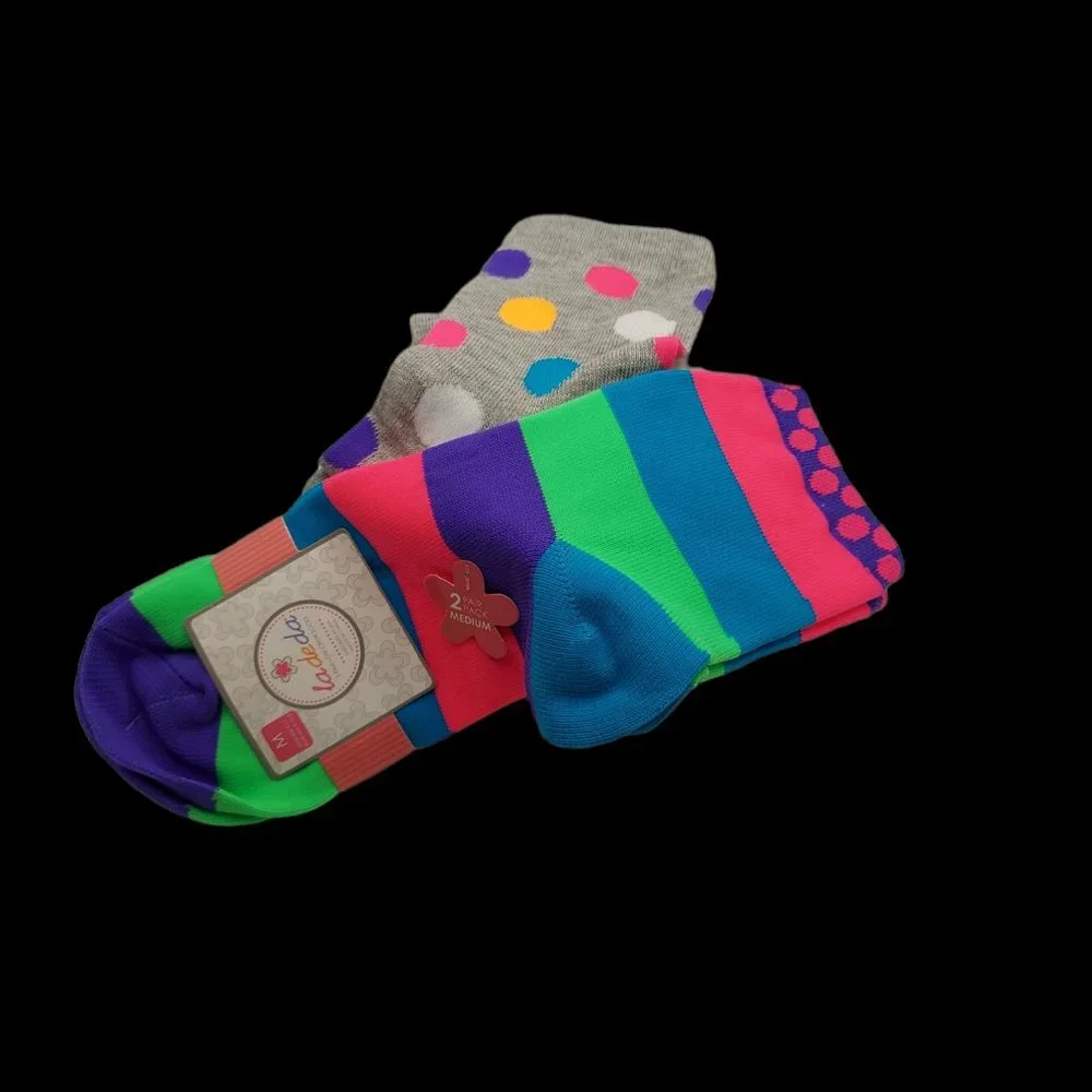 la de da Low Crew Socks Women's Size M